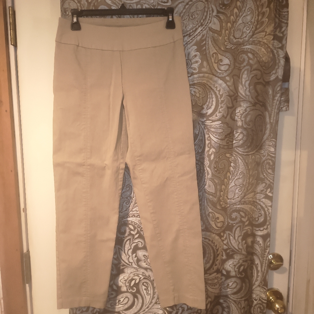 Valerie Stevens Khaki Straight Leg Pants Size 6